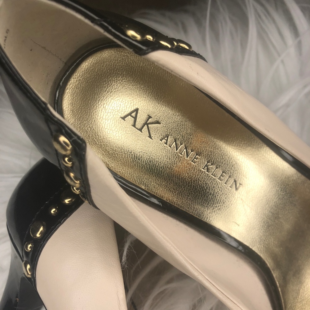 Anne Klein Open Toed Bow Heels 7 - Picture 3 of 5
